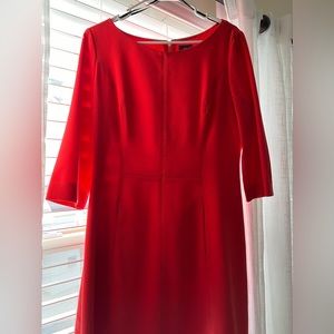 Knee length dress red/dark orange size 14